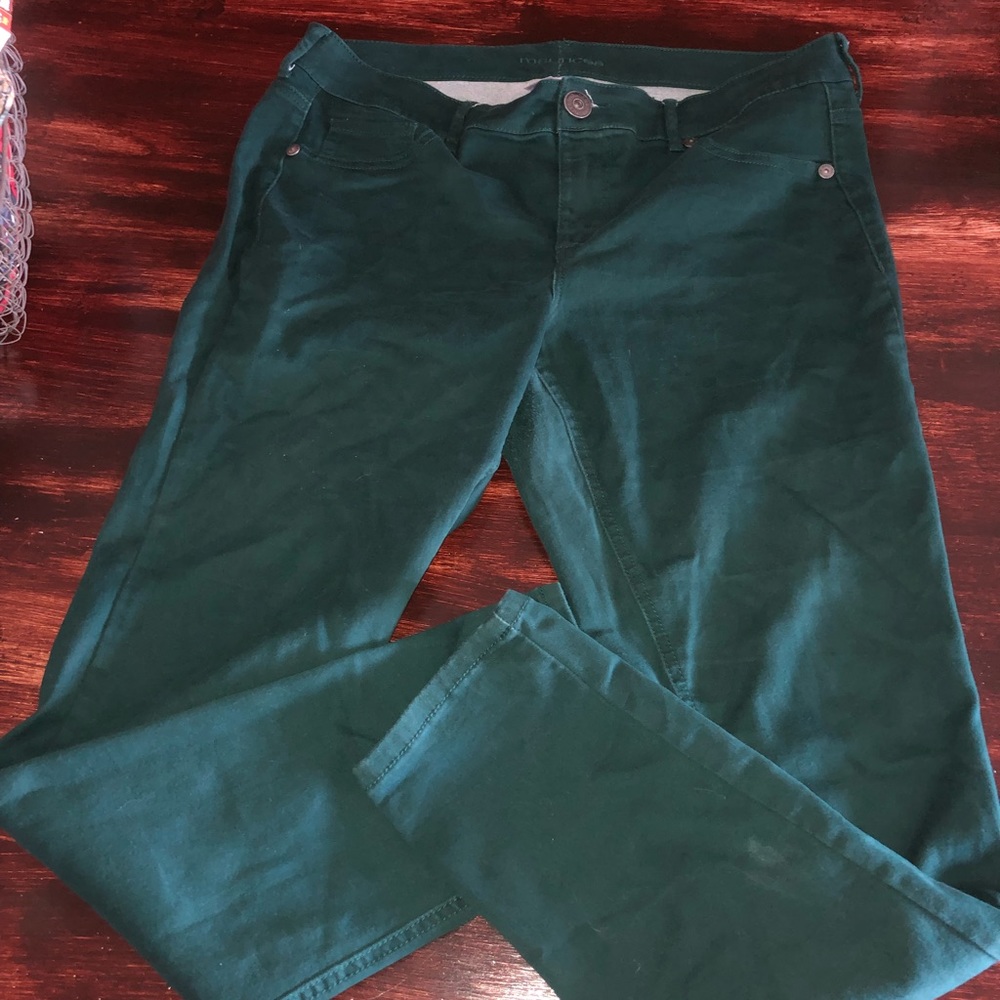 Maurice green pants sz14